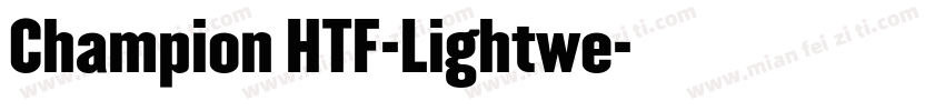Champion HTF-Lightwe字体转换